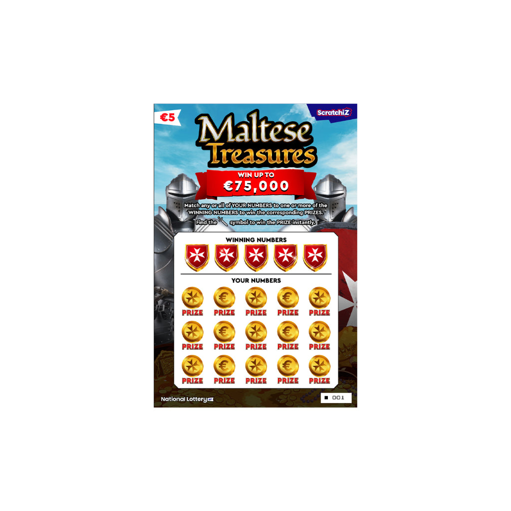 Maltese Treasures Scratchcard Jends Convenience Store