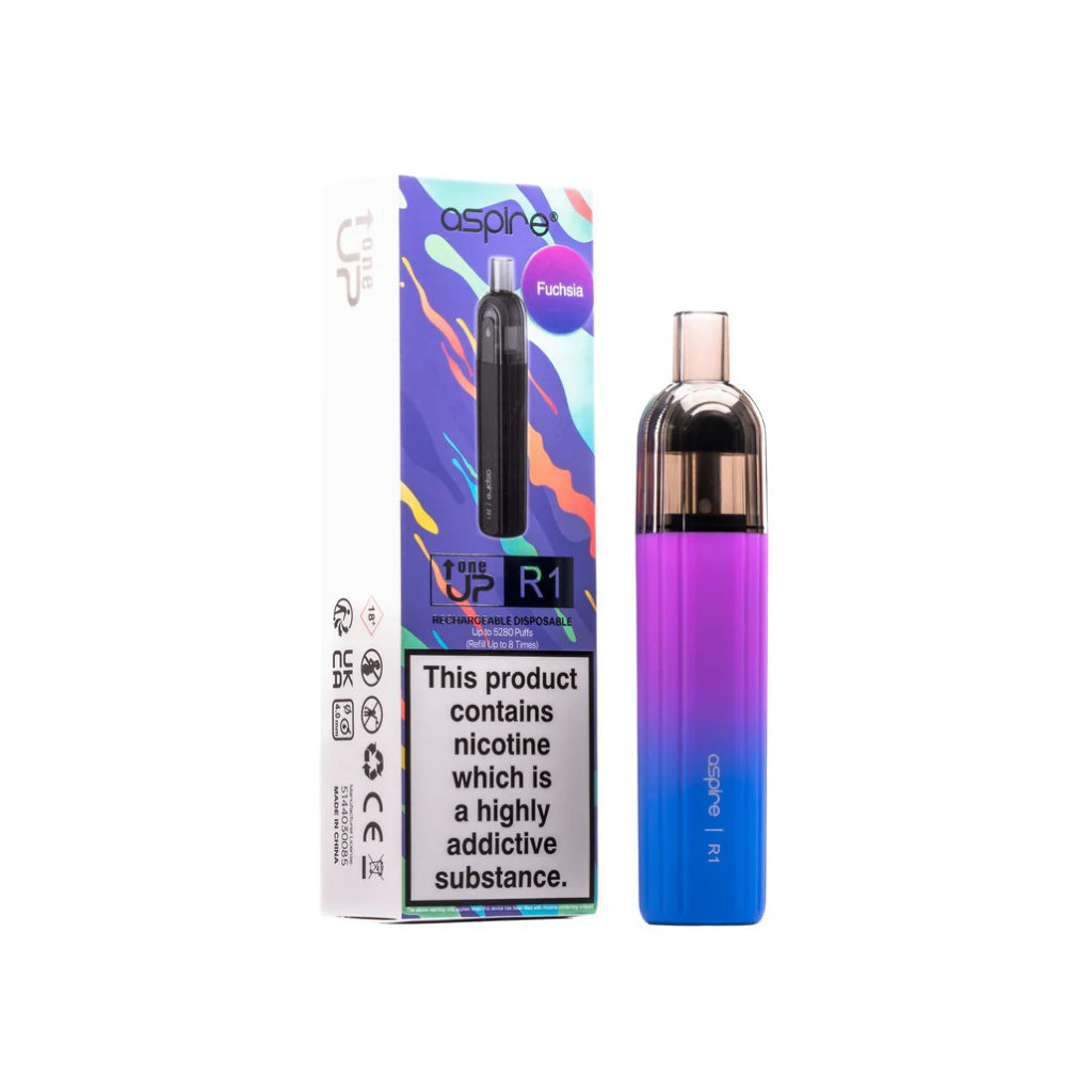 Aspire R1 Refillable 2ml Fuchsia with Cable