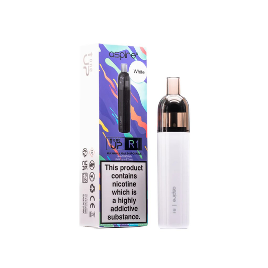 Aspire R1 Refillable 2ml White with Cable