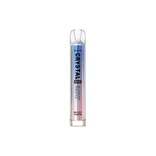 Crystal Bar Blueberry Peach Ice Vape 600 Puff