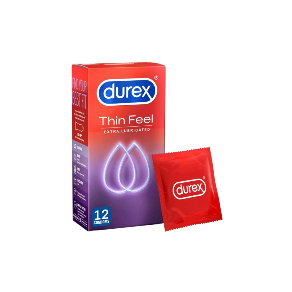 Durex Thin Feel Extra Lube Condoms 12 Pack