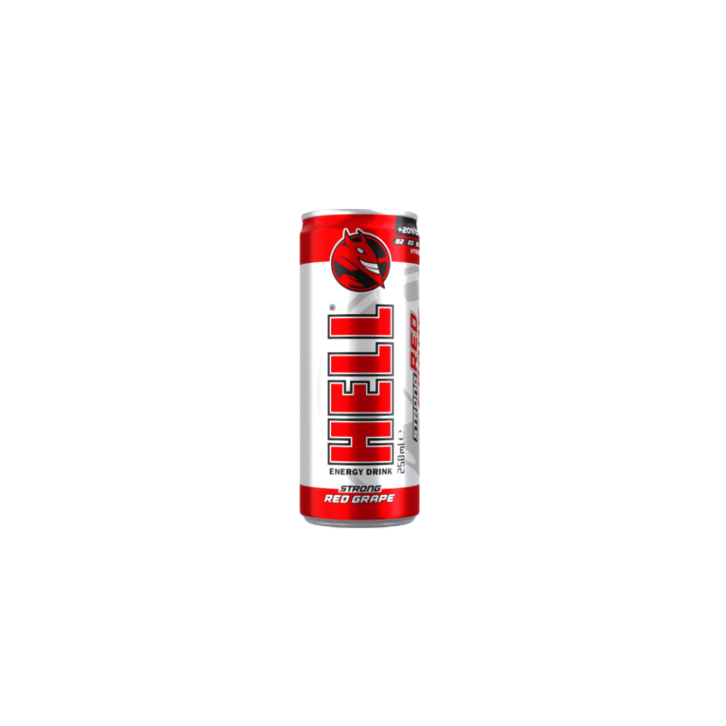 Hell Red Grape Energy Drink - 25cl Can