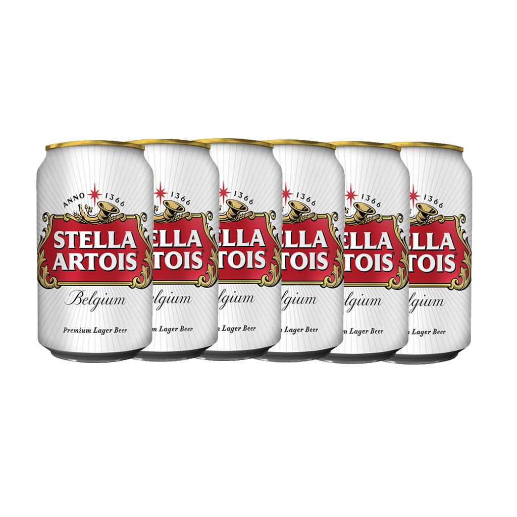 Stella Artois - 33cl Can 6 Pack