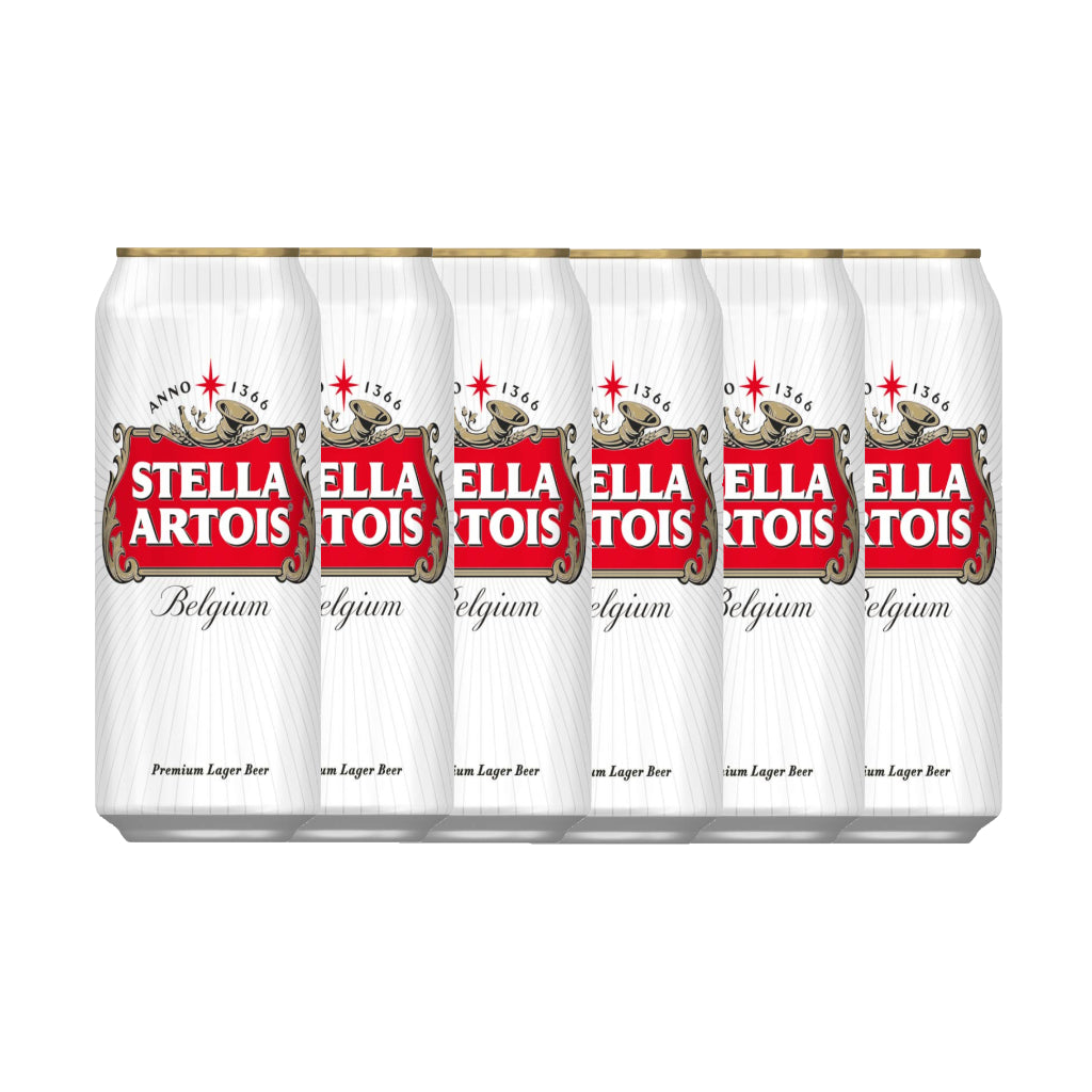 Stella Artois - 50cl Can 6 Pack