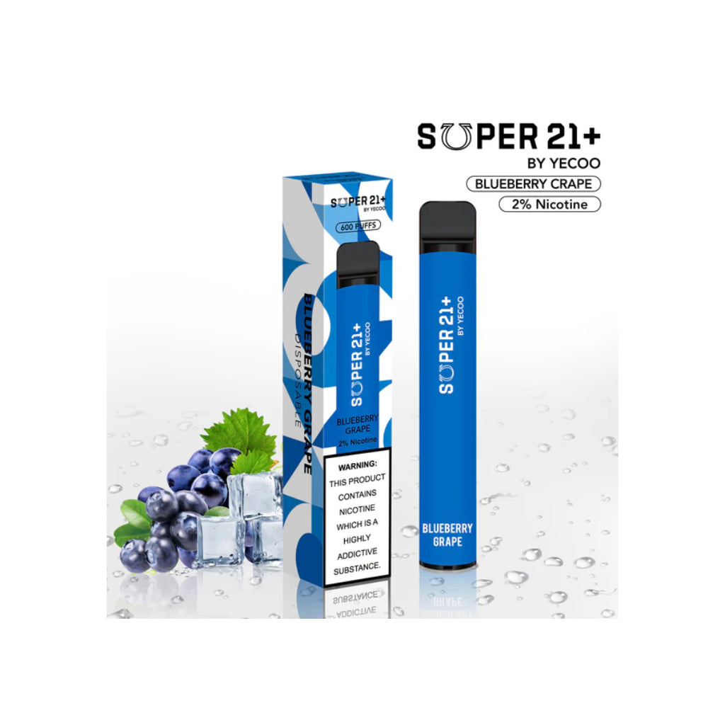 Super 21 Blueberry Grape Disposable Vape 800 Puff