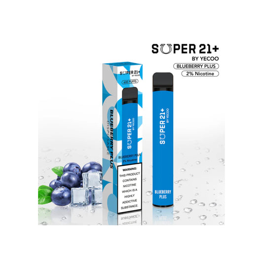 Super 21 Blueberry Plus Disposable Vape 800 Puff