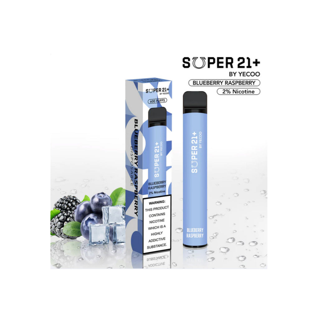 Super 21 Blueberry Raspberry Disposable Vape 800 Puff