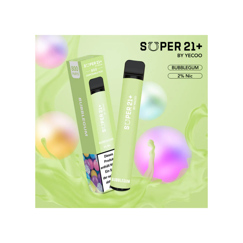 Super 21 Bubblegum Disposable Vape 800 Puff