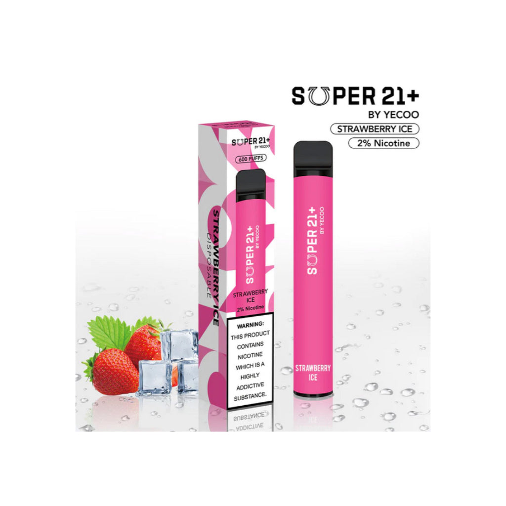 Super 21 Strawberry Ice Disposable Vape 800 Puff