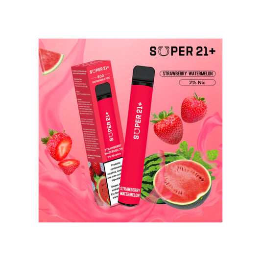 Super 21 Strawberry Watermelon Disposable Vape 800 Puff