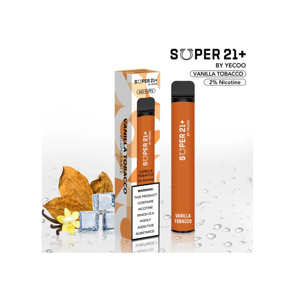 Super 21 Vanilla Tobacco Disposable Vape 800 Puff