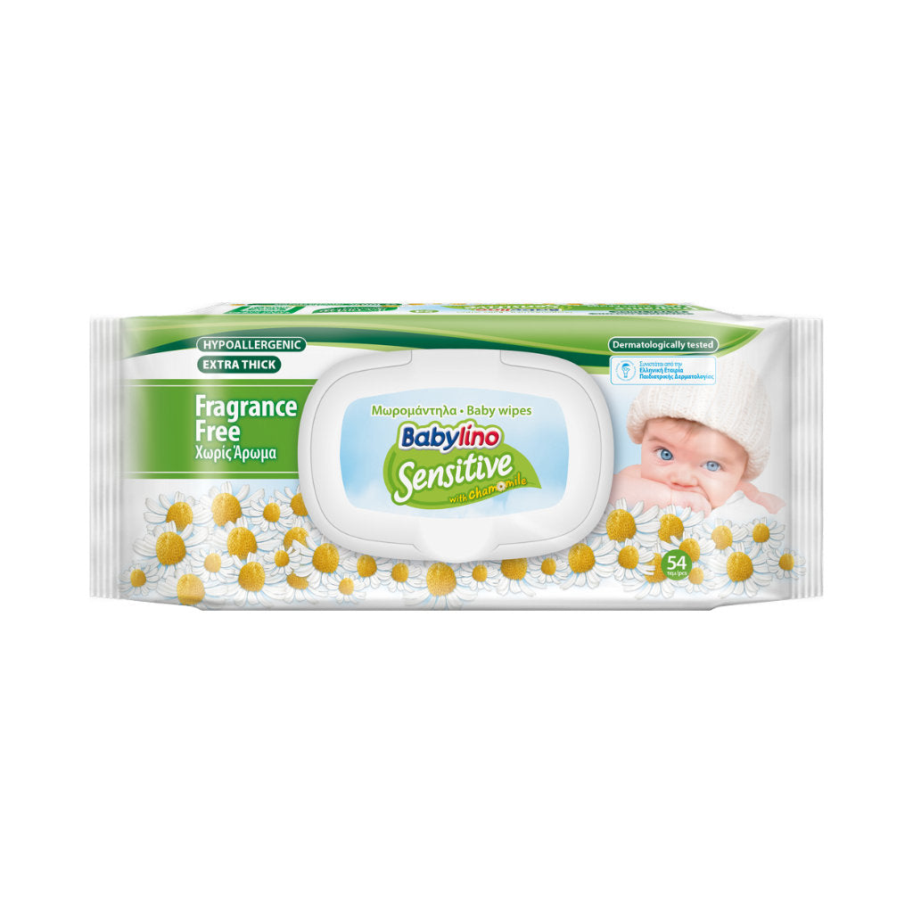 Babylino Fragrance Free Wipes 54pk