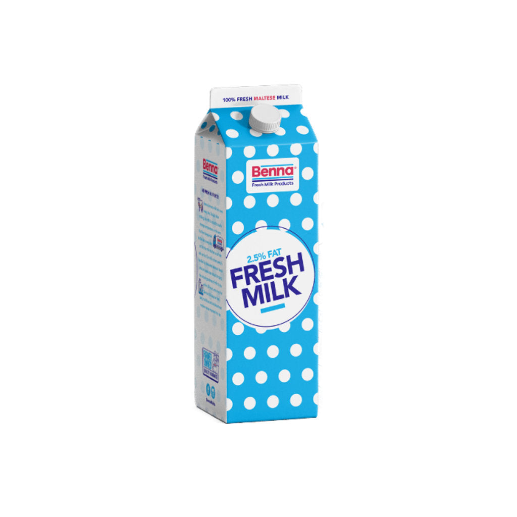 Benna Fresh Milk 2.5% Fat 1L