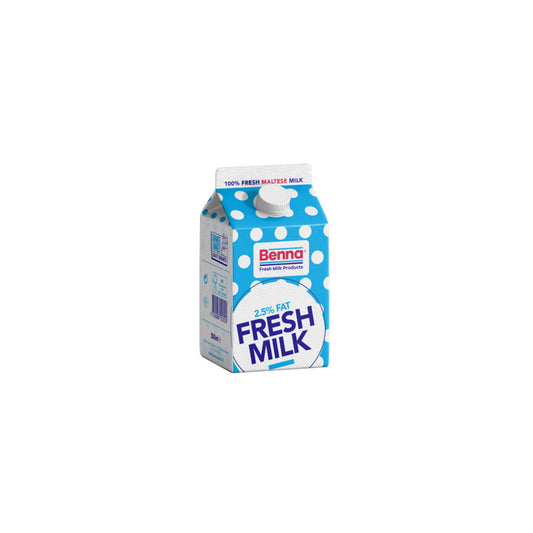 Benna Fresh Milk 2.5% Fat 500ml