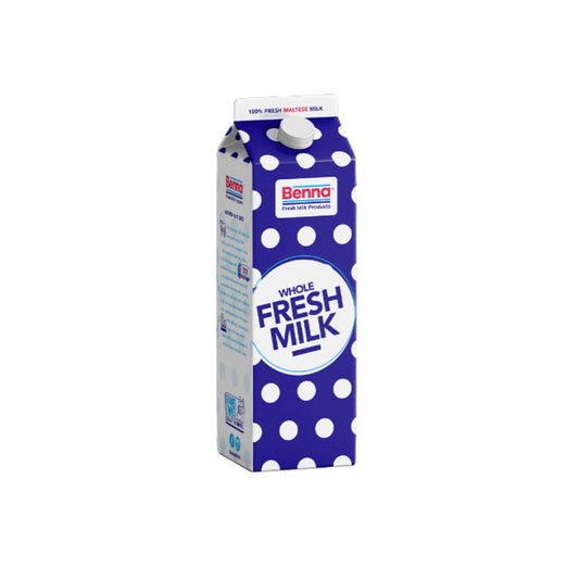 Benna Fresh Whole Milk 3.5% Fat 1L