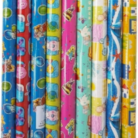 Gift Wrap Childrens 8 Designs