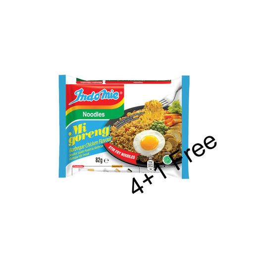 Indomie Mi Goreng BBQ Chicken 4+1 Free 5X80g