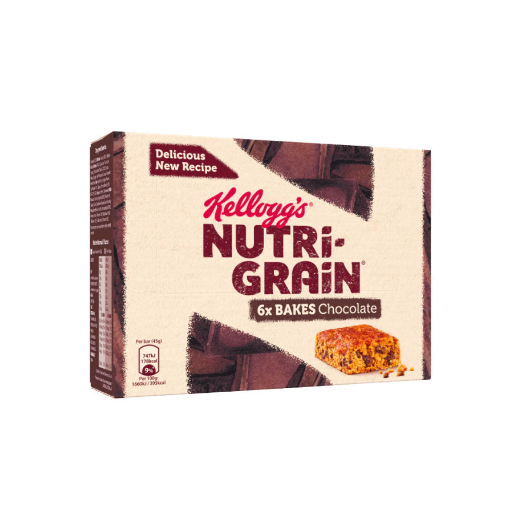 Kelloggs Nutri Grain Bakes Chocolate 6Pk