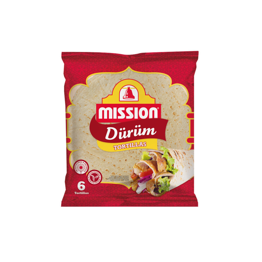 Mission Durum Tortillas 6 x 25cm 378g