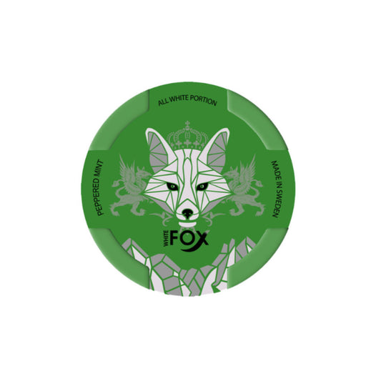 White Fox Peppered Mint (Green) 12mg/Pouch